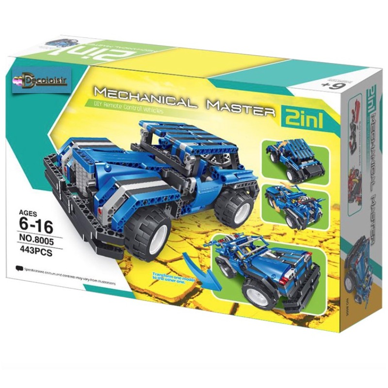 VOITURE R/C TELECOMMANDE à CONSTRUIRE 443 pcs VOITURE R/C TELECOMMANDE à CONSTRUIRE 443 pcs